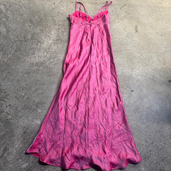 Wild Fable Women's Iridescent Pink Purple Maxi Dress Sz XXS Y2k Mermaid Barbie - Picture 6 of 11